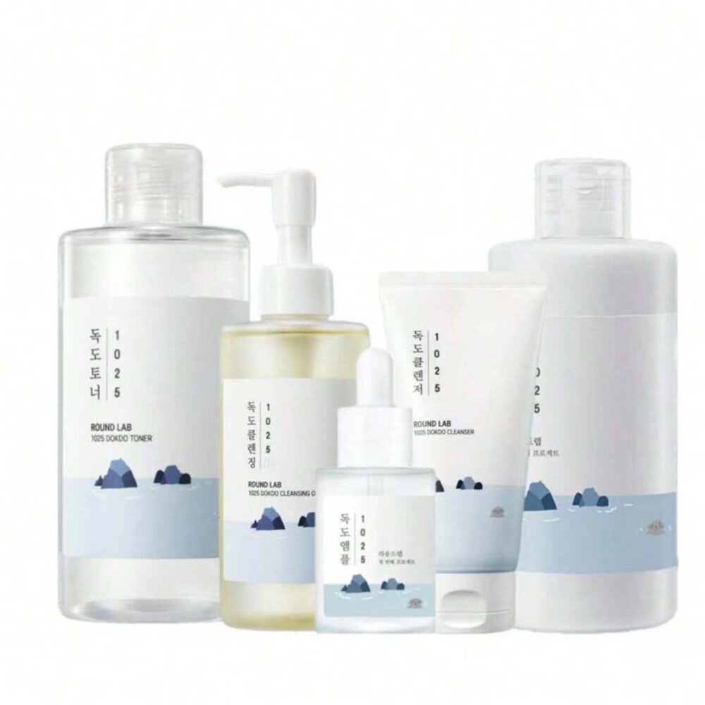 5-Piece Korean Skincare Set: Cleanse, Hydrate & Soothe